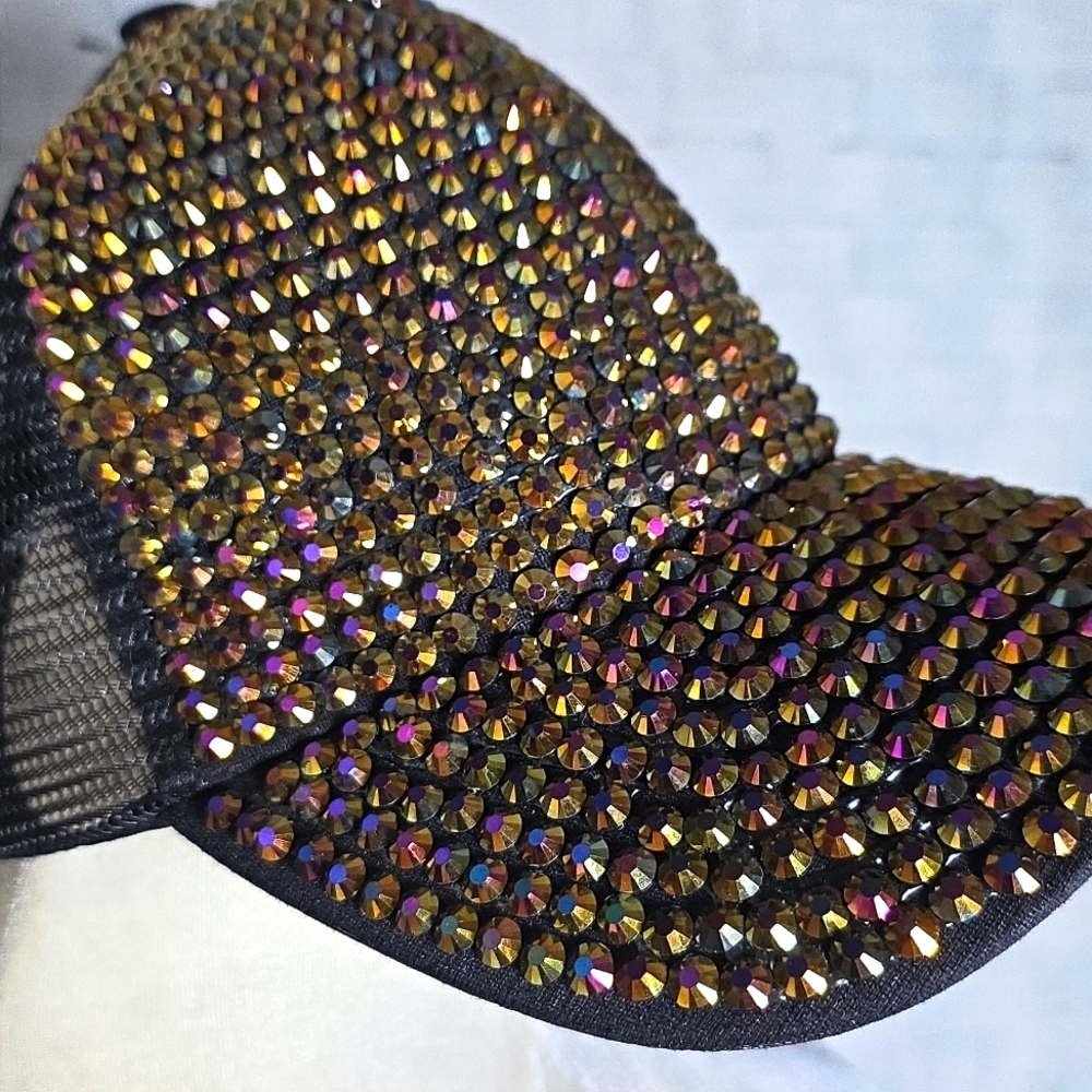 Rhinestone Cap Net Cap - Picture 6 of 6